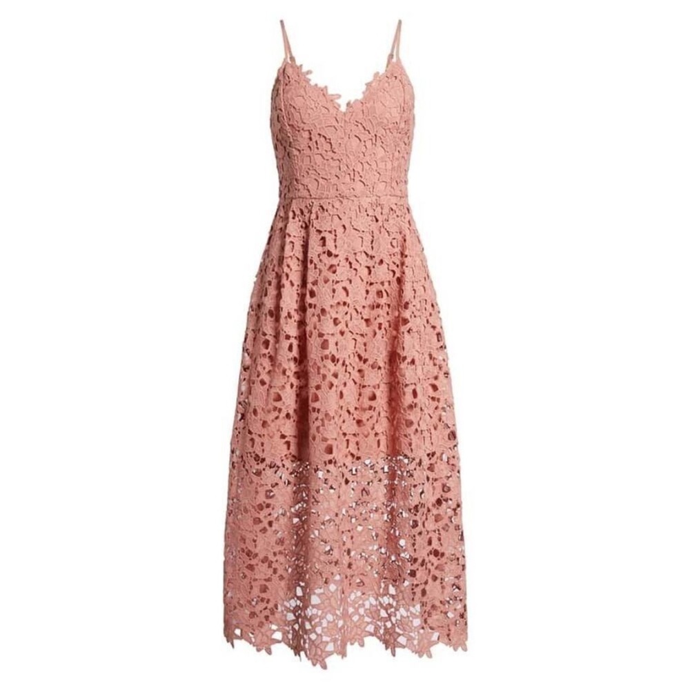 ASTR The Label Rose Pink Lace Dress NWT